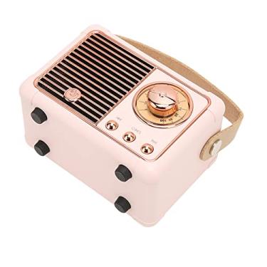 Imagem de Alto-falante retrô, alto-falante BT estéreo HiFi de 360 graus, decoração vintage, alto-falante vintage portátil para casa ao ar livre, alto-falante pequeno e fofo, rápido baixo consumo de energia