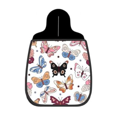 Imagem de Lixeira De Carro Organizador Lixinhocar Borboletas Coloridas Fundo Branco1