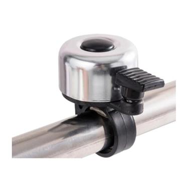 Imagem de Sino de bicicleta para suporte de airtag, 22-25mm, suporte antifurto, etiquetas de ar ocultas em sino, estilo clássico, som claro, acessórios de bicicleta(Silver1)