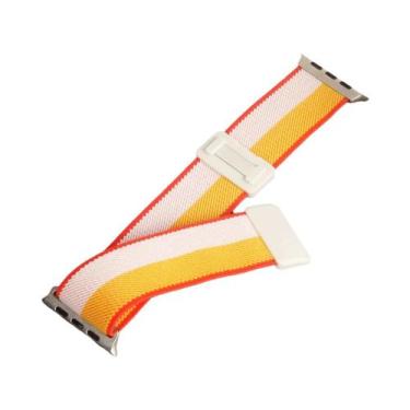 Imagem de Pulseira De Nylon Elástico Com Fivela Magnética De 45mm 44mm 49mm Para