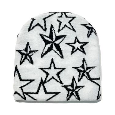 Imagem de Gorro De Lã Unissex Quente Estilo Y2K Com Estampa, Acessórios Hip Hop 