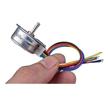 Imagem de Step Gear Motor de arranque eletrônico de cinco fios de quatro fases, 25 mm Micro 25 SPG0001 Pequeno Stepping Electronic Starter, DIY Toy Handmade Electronic Starter Slider Electronic Starter (Cor
