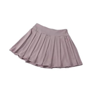 Imagem de Saia De Tênis Feminina De Cintura Alta Plissada Para Golfe E Atividade