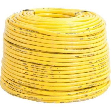 Imagem de Mangueira para jardim 1/2" amarela super flexível com 200 metros - Von