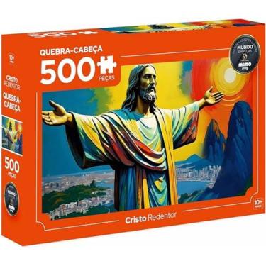 Imagem de Quebra Cabeça Cristo Redentor Rio De Janeiro Brasil 500 Peça - Mimo