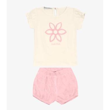 Imagem de Conjunto Infantil Bata com Shorts Trick Nick Rosa, 3, Rosa