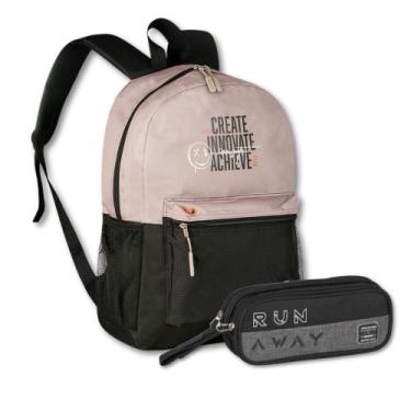 Imagem de Kit Escolar Mochila + Estojo Super Style Menino Original Clio -