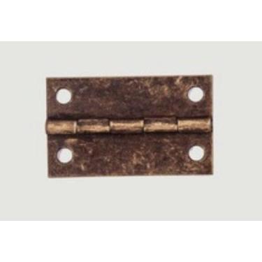 Imagem de 10 unidades Dobradiça de Chapa - Artesanato &amp Co., Níquel