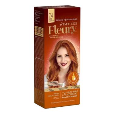 Imagem de Tintura Fleury 7.4 Louro Médio Acobreado - Embelleze