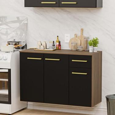 Imagem de Balcão Auxiliar Modulado 15mm Bancada Cozinha Compacta - NetMobil, Nog