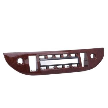 Imagem de Generic Tampa do Painel de Controle Central Guarnição de Controle Climático de Mogno para XV30 2001-2006 Protege o Painel de Temperatura AC, Fácil de Limpar, Design Luxuoso para Interior do Carro