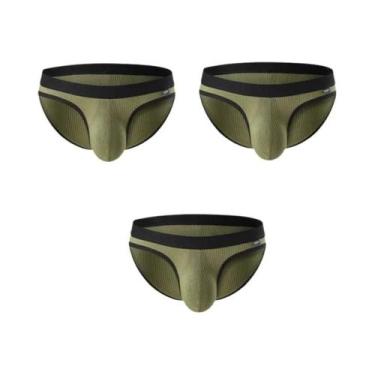 Imagem de Cuecas Sexy Masculinas Com Bolsa U, Pacote Com 3 Tangas, Roupas Íntima