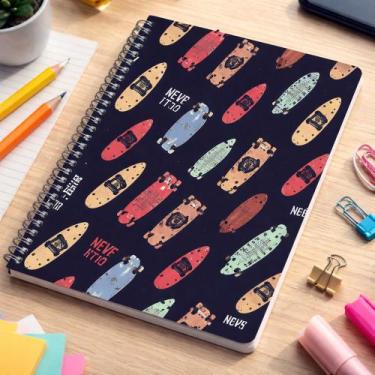 Imagem de Caderno Espiral Escolar Universitário 15 Matérias Capa Dura 240 folhas