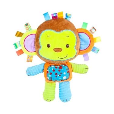 Imagem de Brinquedos Sensoriais De Pelúcia Macia Para Bebês Com Chocalhos Embuti