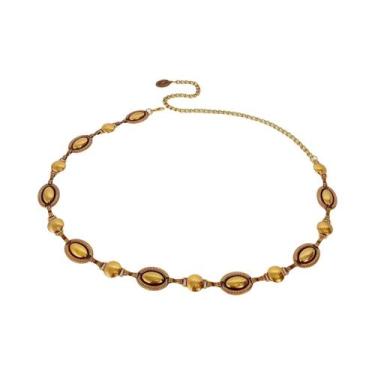 Imagem de Cinto Feminino Ajustável Com Corrente De Metal Estilo Cowgirl Country 