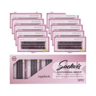 Imagem de Cílios Postiços Individuais 40D 9-14mm Curvatura C, 10 Caixas, Atacado