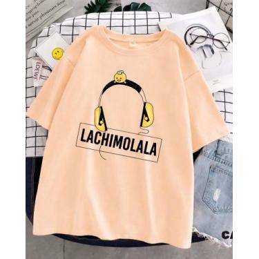 Imagem de Camiseta Lachimolala Army Bangtan Aesthetic Unissex, Creme poliéster, 
