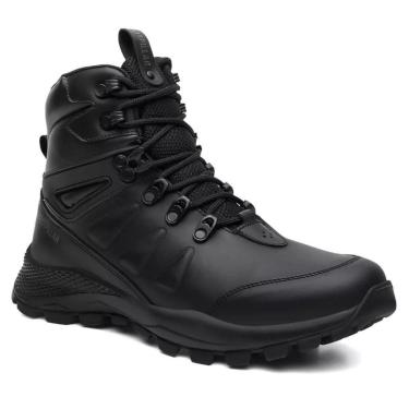 Imagem de Bota Bjorn Adventure Preto Couro Legítimo Visual Robusto Confort Plus Acabamento Aveludado-Masculino