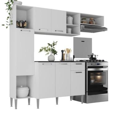 Imagem de Armário De Cozinha Compacta Smart Multimóveis Mp2219 Branco Branco