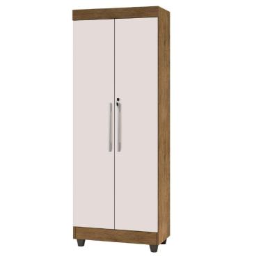 Imagem de Armário Multiuso Lavanderia Com Chave 2 Portas 1,80m Texas Jequitibá / Off White J&amp;a Jequajequitibá/