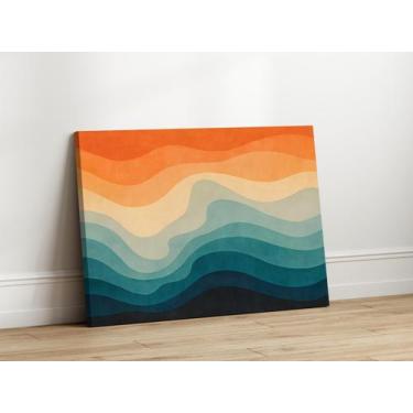 Imagem de Quadros Decorativos  Sala Paisagem Abstrata Colorida  40x60 Linha Prem