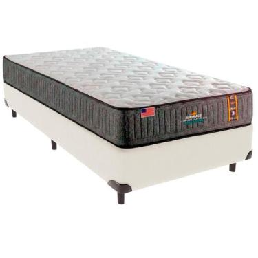 Imagem de Cama Box Solteiro e Colchão Embrace Molas Ensacadas King Coil Palha
