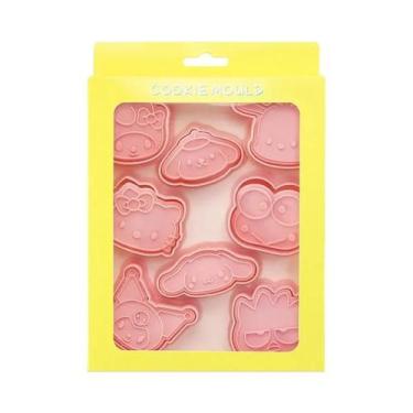 Imagem de Conjunto De Cortadores De Biscoito Hello Kitty Kuromi Cinnamoroll, Mol
