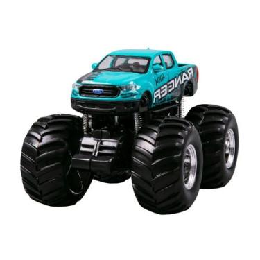 Imagem de Miniatura Ford Ranger 2019 Azul Earth Shockers Maisto 21144