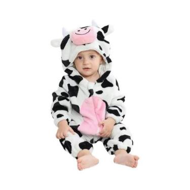 Imagem de Macacão De Bebê Unissex Com Capuz Em Flanela, Pijamas De Inverno Com E