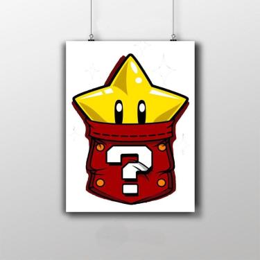 Imagem de Placa Decorativa Estrela Do Super Mario Game 2