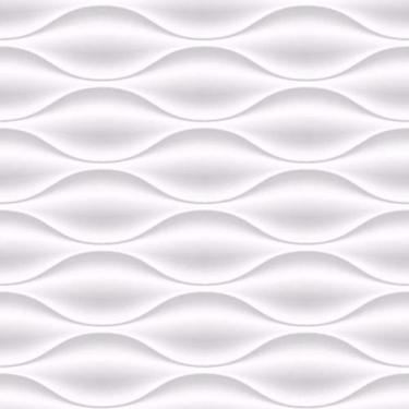 Imagem de Papel De Parede 3D Adesivo Vinílico Lavável Branco E Cinza - Houzy, Li