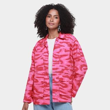 Imagem de Jaqueta de Sarja Colcci Estampada Feminina-Feminino