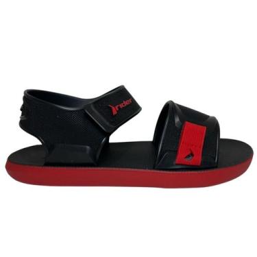 Imagem de Sandália rider infantil kick 12354, Vermelho preto, 29
