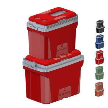 Imagem de Kit Caixa Termica Cooler Unitermi Jurere 20L e 36L Alça Reforçada Port