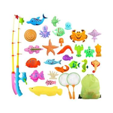 Imagem de Brinquedo De Banho Para Crianças, Jogo De Pesca, Peixes Flutuantes Par