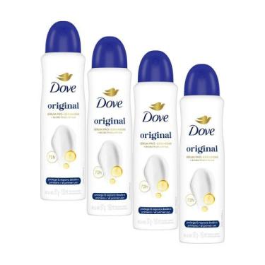 Imagem de Kit 4 Desodorantes Dove Antitranspirante Aerossol Original 150ml