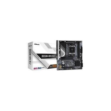 Imagem de Placa-Mãe ASRock B650M-HDV/M.2, AMD B650, mATX, DDR5, Preto - 90-MXBLA*