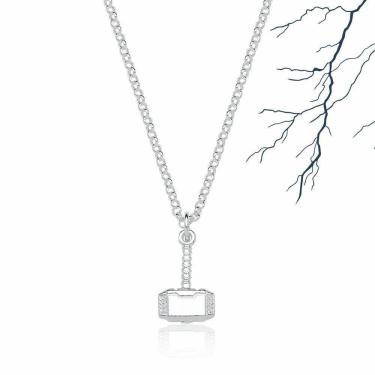 Imagem de Colar Martelo Thor Revestido Em Prata