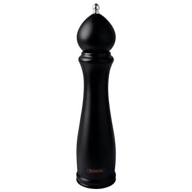 Imagem de Moedor De Pimenta E Sal Tramontina Churrasco Black Cerâmica Com Recipiente De Madeira 1...