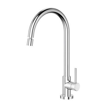 Imagem de Torneira bica alta de mesa para cozinha Spice, 90009021006 - Docol Cro