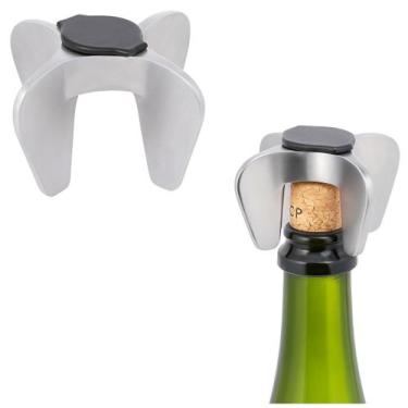Imagem de Abridor De Garrafa Chamapanhe Antiderrapante 6,5cm Inox - Wolf
