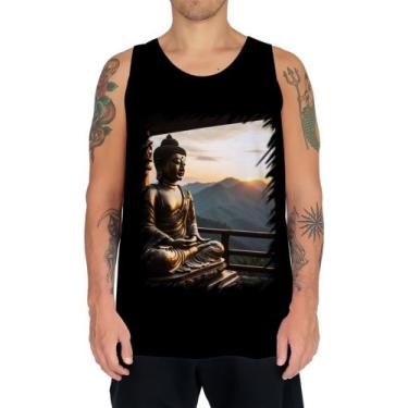 Imagem de Camiseta Regata Estátua de Buda Iluminado Religião 15 - Kasubeck Store