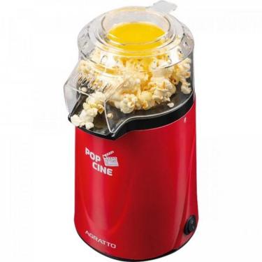 Imagem de Pipoqueira Pop Cine 1200W Vermelho com Preparo sem Óleo e Copo Dosador para Manteiga 110V