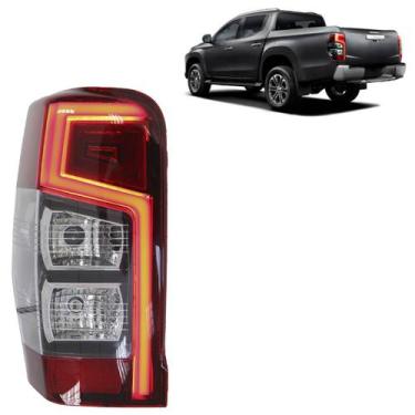 Imagem de Lanterna Traseira L200 2021 2022 2023 LED Lente Lisa Acrílico - Automo