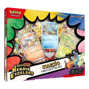 Imagem de Cartas Pokémon Box Coleção Parceiros Iniciais 51 Cards Copag
