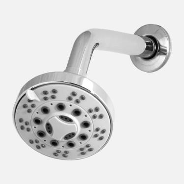 Imagem de Ducha Chuveiro Articulado 4 Polegadas 4 Modos de Jato ABS Cromado para