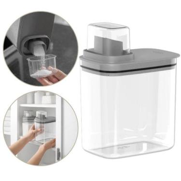 Imagem de Dispenser Organizador Sabão Amaciante 1,5L Flow Ou, Chumbo