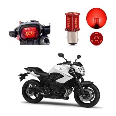 Imagem de Lâmpada Led Freio 2 Polos Sequencial Strobo Moto XJ6 N 2010 2011 2012 