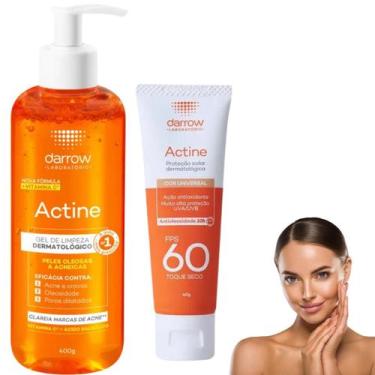 Imagem de Kit Darrow Actine Protetor Solar Facial Cor Universal FPS60 Gel de Lim