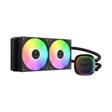 Imagem de Water cooler gamdias aura gl 240 v2 argb 240mm amd/intel preto